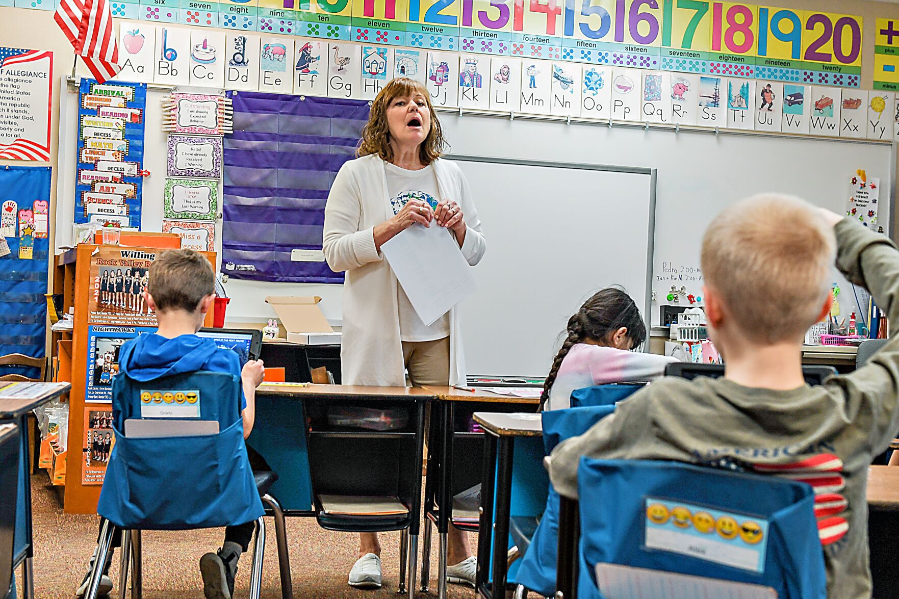 Sue Rozeboom, first-grade teacher